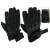 Black tactical gloves with knuckle protection, size L, packaged