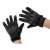 Black tactical gloves with knuckle protection, size L