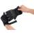 Black tactical gloves with knuckle protection, size L, being worn