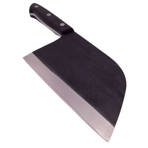 Cutitul bucatarului DEPOX®, lucrat manual, Chef Selection, 29 cm, 480 g, otel inoxidabil, negru 56373223