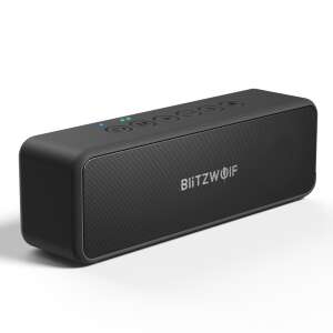 BlitzWolf BW-WA4 Bluetooth speaker, black, front view - Audio