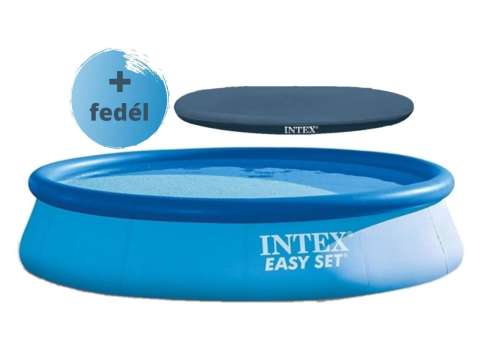 Intex EasySet felfújható Medence szett vízforgatóval 396cm + takaró (28142GN/28026) 31349959