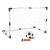 Timeless Tools 2-in-1 Soccer Goal Set with Ball and Pump, Plastic 56419337