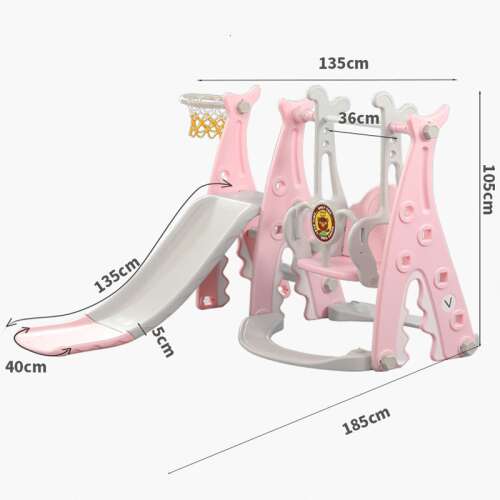Gyerek és baba csúszda, baby csúszda - rózsaszín 99307724