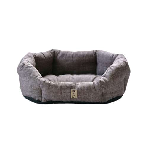 Petsy BOBÍK kutya és macska ágy, 50 cm, szürke, pamut, vízálló alj
