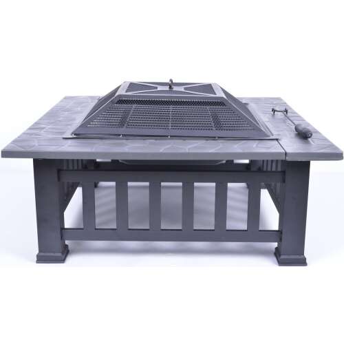 ROJAPLAST STROMBOLI hordozható fém tűzrakó/grillező - 81 x 81 x 44 cm () 56441168