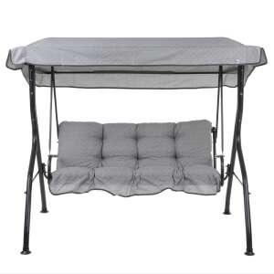 DAJAR LUNA fém kerti hintaágy tetővel - szürke (034-06) - Dajar