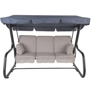 DAJAR RIMINI 4 személyes fém kerti hintaágy tetővel, 030-05 mintával - Dajar