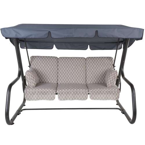 DAJAR RIMINI 4 személyes fém kerti hintaágy tetővel, 030-05 mintával