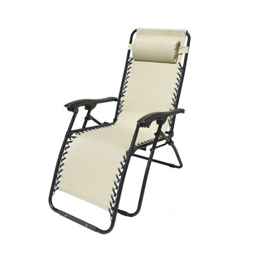 ROJAPLAST 2320 OXFORD fém összecsukható kerti/kemping/napozó szék - bézs