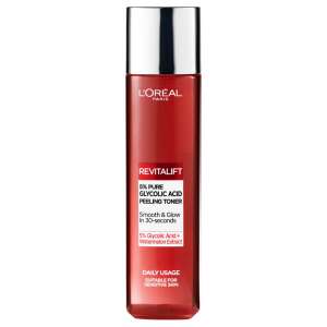 L'Oréal Paris Revitalift 5% Pure Glycolic Acid Peeling Toner, 180ml, for smooth and glowing skin in 30 seconds - Face and eye contour cream