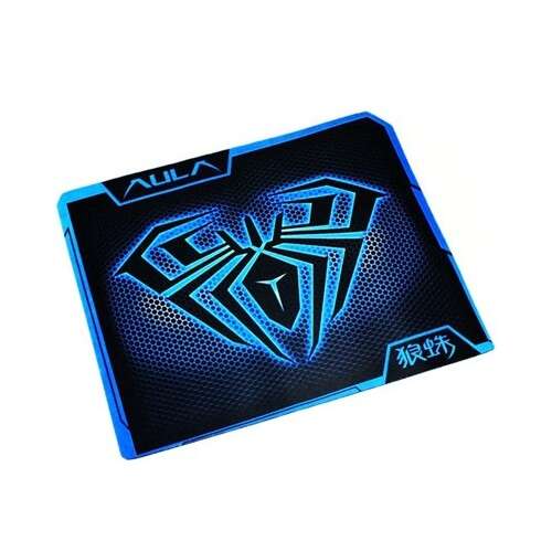 AULA gamer style mousepad with blue and black design
