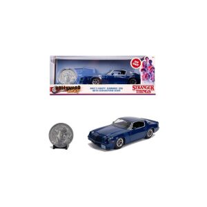1979 Chevy Camaro Z28 Stranger Things 1:24 Scale Diecast Model Car with Coin - Jada Toys Model, mock-up