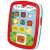 Hola Toys My Baby Tablet, interactive toy for babies with lights and sounds, red, green, and white colors, close-up view