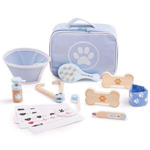 Veterinary playset for kids, includes stethoscope, thermometer, otoscope, and other accessories - Doctor Playset