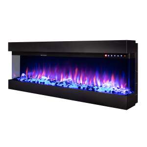 Art Flame Dalas 100 Electric Recessed Fireplace, 493*2540*200 mm, 1500 W, Coloured Flame, Thermostat, Remote Control 56448152