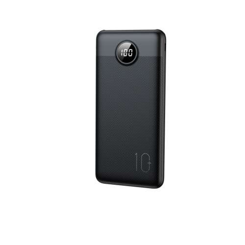 Veger S11 10000mAh power bank, fekete, oldalnézet