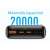 Veger T65A 20000mAh PD65W laptop power bank, fekete, 3 USB porttal