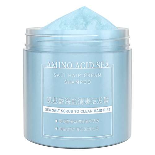 Amino Acid Sea Salt Cream Shampoo, blaue Dose, Vorderansicht