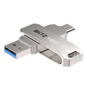 BlitzWolf BW-UPC2 128GB USB Type C și USB 3.0 Stick USB pentru telefon, carcasă din aluminiu - BlitzWolf