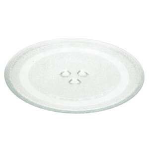 Microwave turntable, 24.5cm, glass, replacement, universal, star shaped center - Large appliance part & accessory