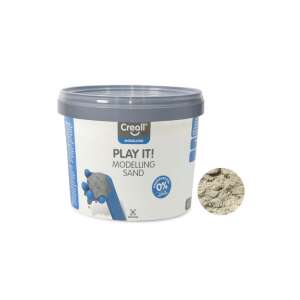 Creall Play It! Modellier Sand, 750g, natur, kinetischer Sand, Spielsand, sensorisches Spiel, Indoor-Spiel, Kinderspiel, kreatives Spiel, Form-Sand, Sand für Kinder - Creall