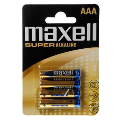 Maxell Szuper alkáli vékony ceruza elem R03 AAA 4db 31362952