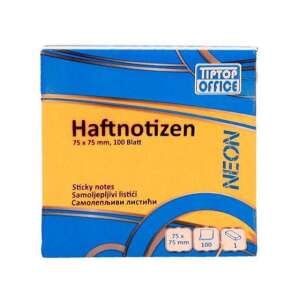 Tiptop Office Neon öntapadós jegyzettömb, 100 lap, 75x75mm - Jegyzettömb