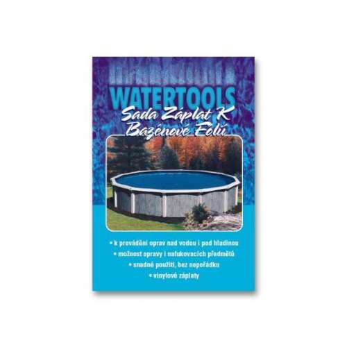 Watertools medence takaró javító szett, medence takaró foltok, medence fólia javító szett
