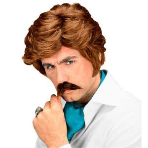 Casanova Perücke, mit Schnurrbart, hellbraun 94519194 - Accesorii pentru îmbrăcăminte