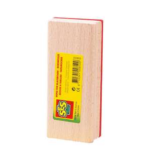 Ștergător de tablă SES XL, din lemn, pâslă roșie - Ștergatori pentru tablă