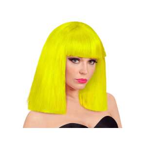 Neon sárga Showgirl paróka, jelmez paróka nőknek - Widmann
