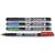 TOP Permanent Marker 0,5 mm F, 4er Pack, gemischte Farben