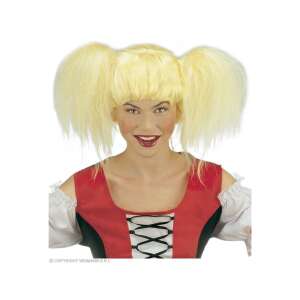 Szőke Heidi paróka copfokkal, jelmez paróka felnőtteknek, Widmann márka - Widmann