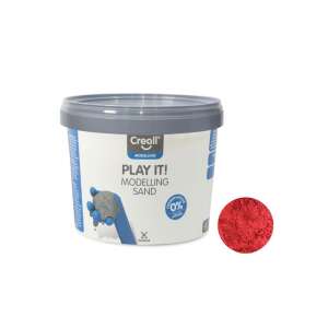 Creall Play It! Modellező homok, 750g, piros - Creall