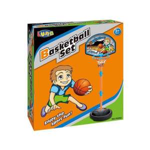 Luna Basketball Set, höhenverstellbarer Basketballkorb für Kinder, für drinnen und draußen, mit wassergefülltem Sockel für Stabilität - Sport & Freizeit