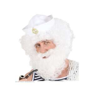 Felnőtt Fehér Göndör Paróka Bajusszal és Szakállal - Jelmez Kiegészítő 85108341 - Widmann