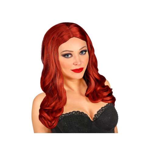 Rote wellige Perücke, Roxy Marke, für Frauen, Kostümzubehör