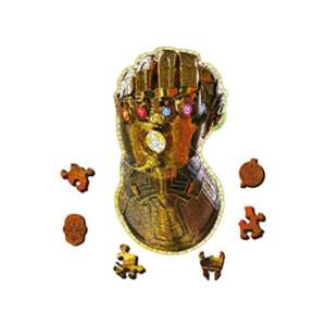 Trefl Wood Craft Avengers Endgame Mănușa Infinității 500+5 piese puzzle din lemn piese - Puzzle 3D & Puzzle cu burete