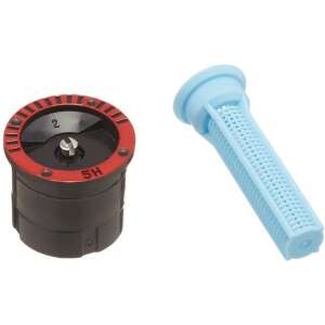 UNI-SPRAY MPR sprinkler head for half-circle watering, black and red with blue filter - Rain Bird