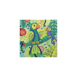 Stick'N Fun Jungle Animals Mosaic Art Kit, parrot mosaic picture - Creative Toy