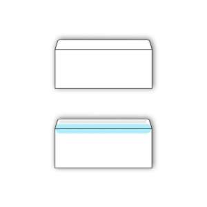 Plic alb, dimensiune LA/4, 11x23cm, autoadeziv, marca Spirit - Plicuri