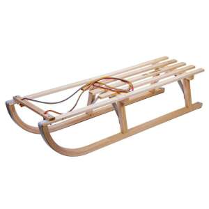 Wooden sled with rope, 100 cm long - Sport & Leisure