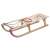 Wooden sled with rope, 100 cm long