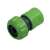 Daye DY8029 3/4 Zoll Schlauchverbinder, grün aus Kunststoff, isoliert auf weißem Hintergrund
