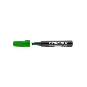Marker permanent verde, rezistent la apă, lățime linie 1-4 mm, ICO 12 - Markere