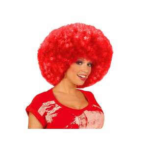 Piros göndör afro paróka felnőtteknek, jelmez kiegészítő - Widmann