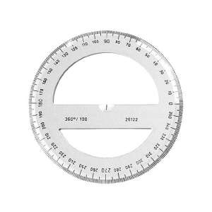 Koh-I-Noor raportor transparent 360 de grade - Raportoare școlare