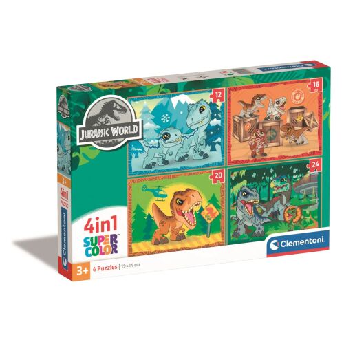 Clementoni Jurassic World 4-in-1 Dinosaurier Puzzle Box