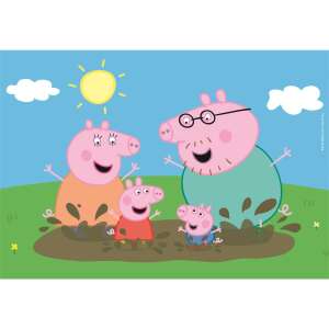 Peppa Pig Puzzle, 20 Teile, Clementoni, Peppa Pig Familie spielt im Schlamm - Puzzle & Rätsel
